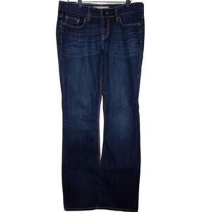 BKE Denim Culture Womens 31L Dark Wash Bootcut Stretch Embellished Jeans